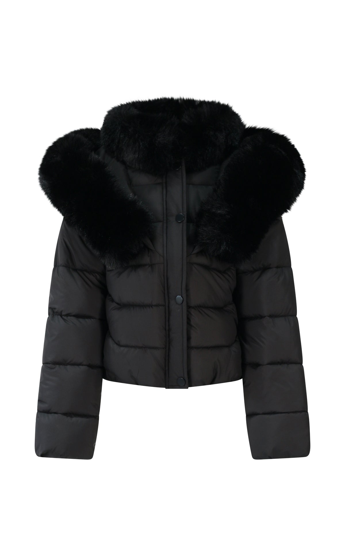 FUN FUN COAT BLACK FJJK02084 FW25