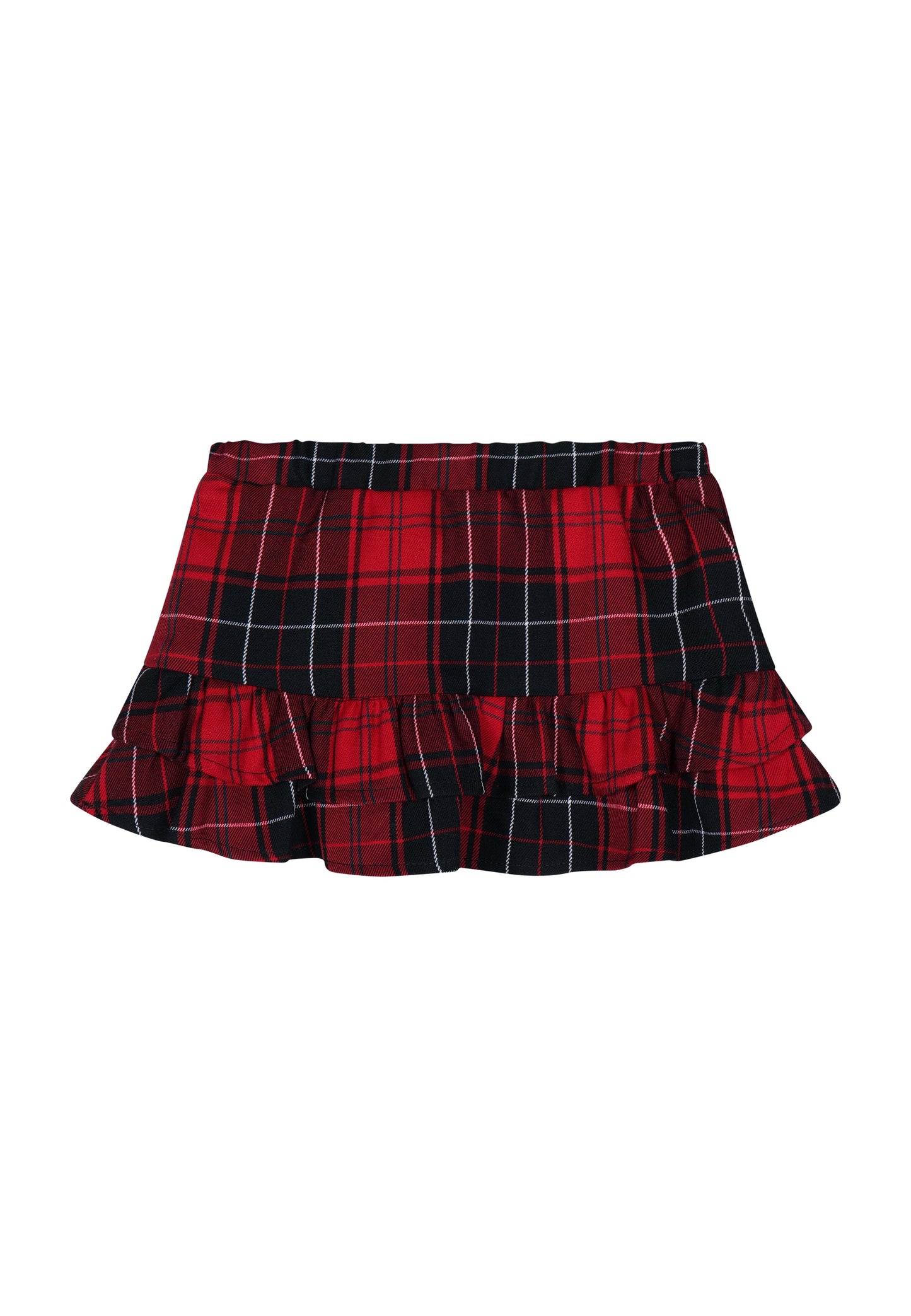 FUN & FUN SKIRT TARTAN RED FNSK00372 FW24
