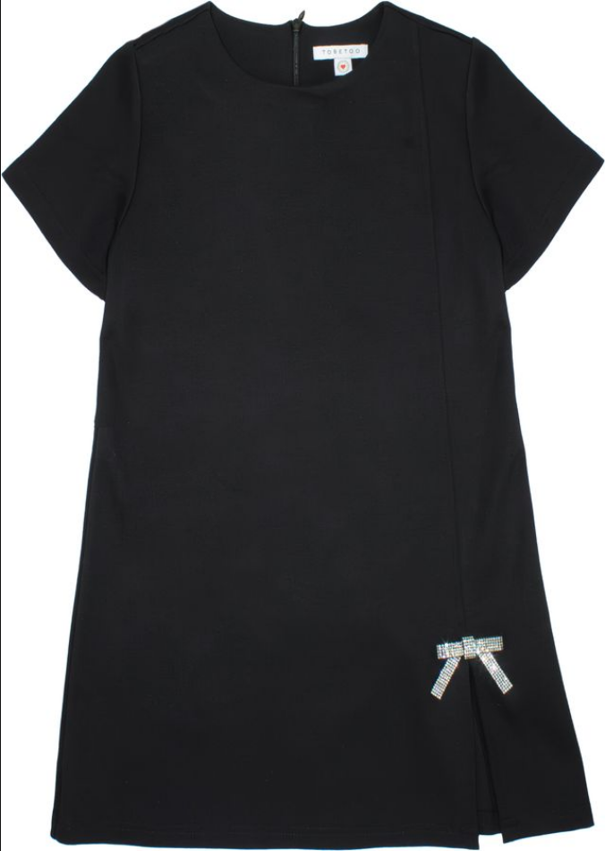 TO BE TOO DRESS BLACK T767 FW25
