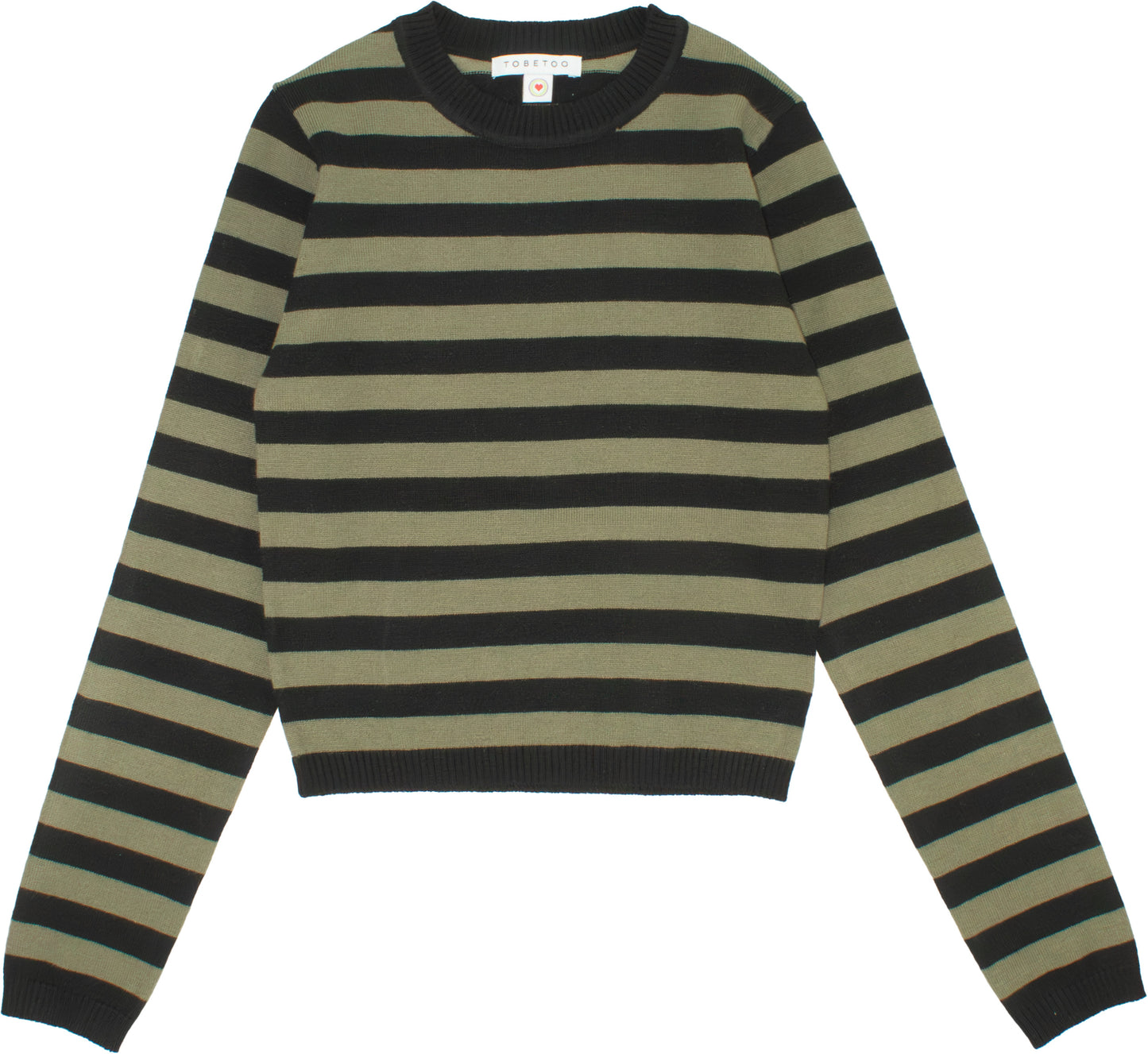 TO BE TOO SWEATER NERO/VERDE T812 FW25