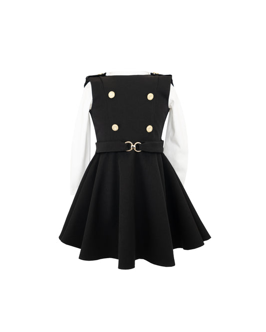 ILLIANA DRESS 407FG BLACK FW24