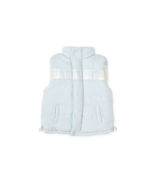 TUTTO PICCOLO VEST BLUE 8610W24 FW24