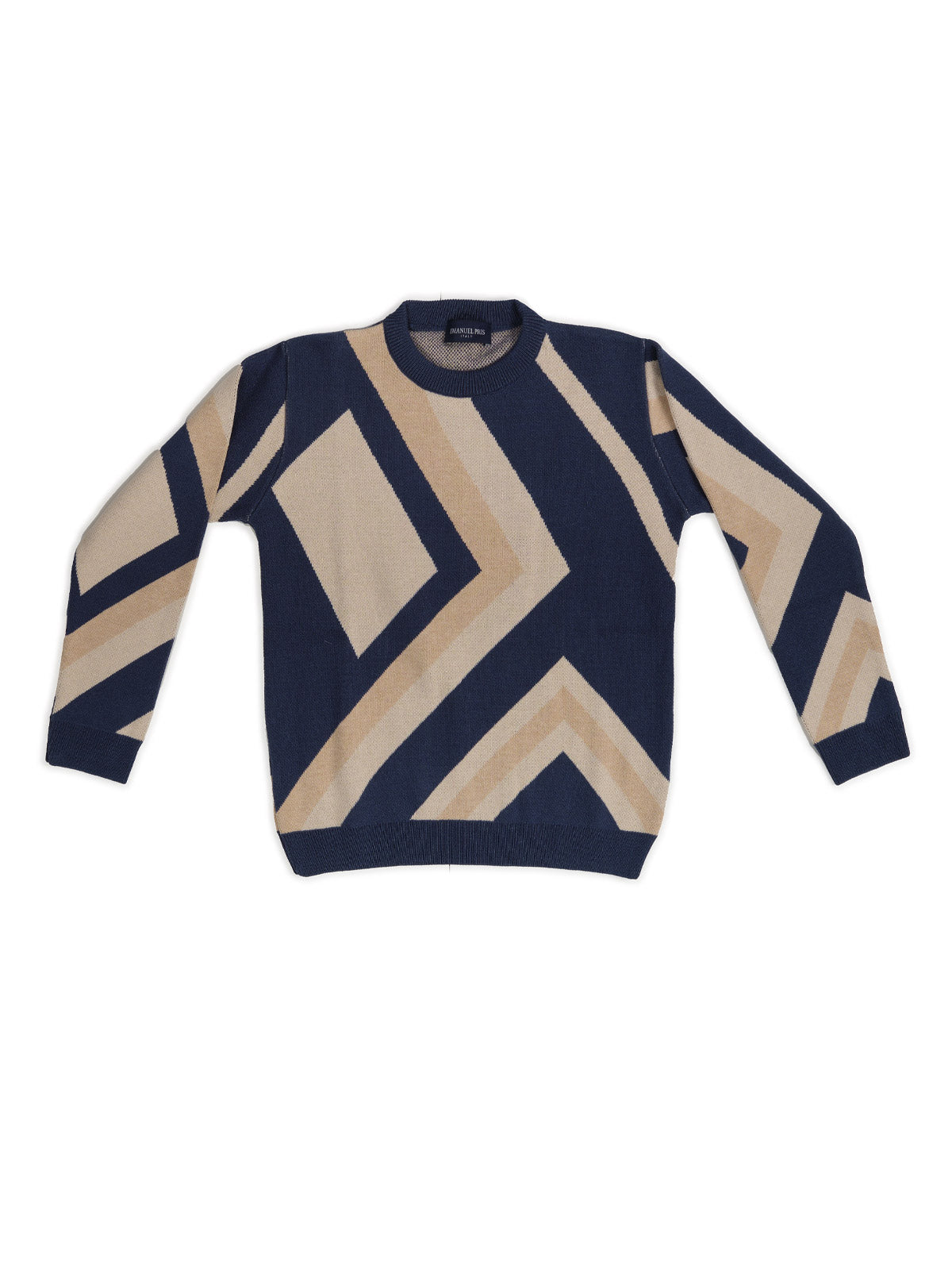 EMANUEL PRIS SWEATER JEAN/BEIGE/MILK EMG7091 FW24