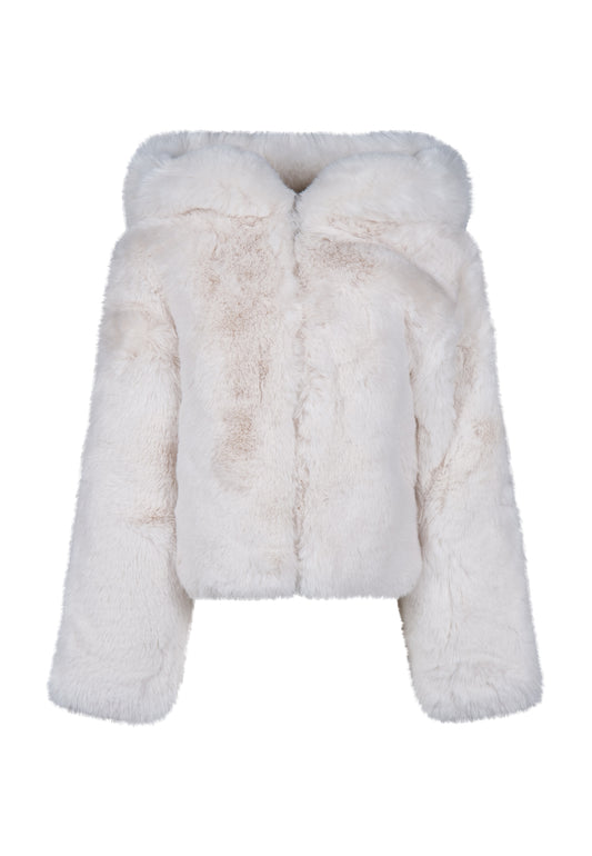 FUN & FUN COAT WHITE FBJK00744 FW24