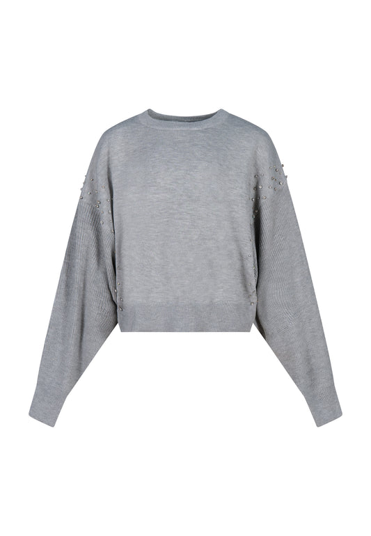 FUN & FUN SWEATER GREY FJSW00450 FW24