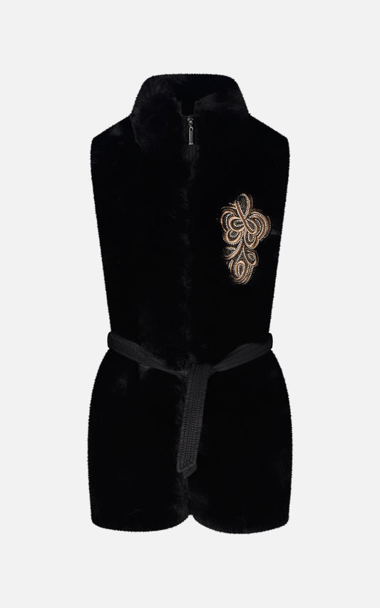 HATE LOVE VEST BLACK OJWA00732 FW24