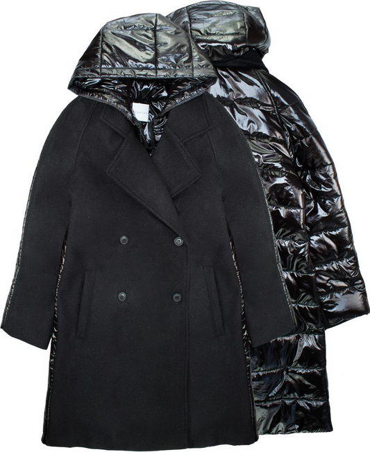 TO BE TOO COAT BLACK T796 FW25
