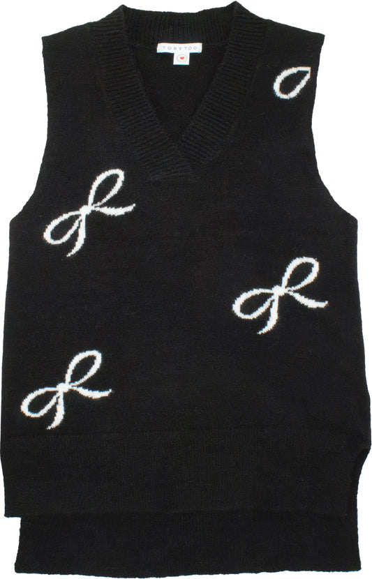 TO BE TOO VEST NERO T772 FW25