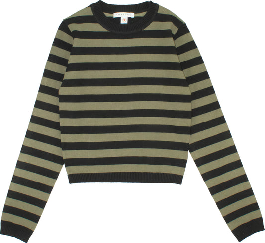 TO BE TOO SWEATER NERO/VERDE T812 FW25