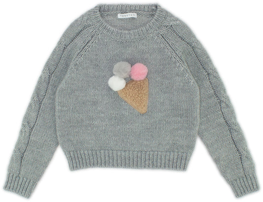 TO BE TOO SWEATER GREY TFBF24M637 FW24
